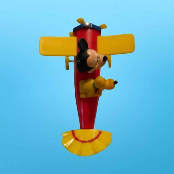 Mickey Mouse Pluto Plastic Airplane Cake Topper 3” B14 - Picture 3 of 9